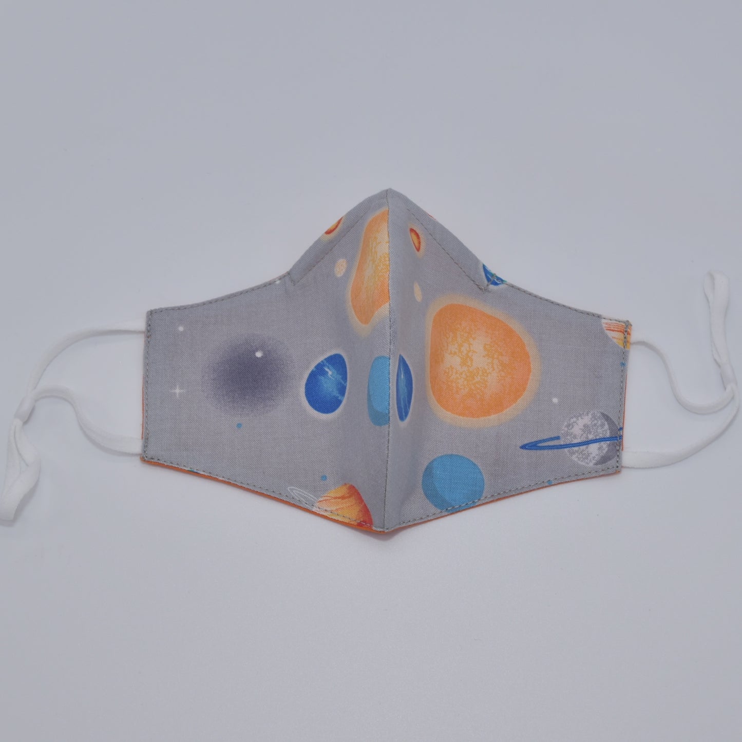 Gray Space Print Reversible Face Mask