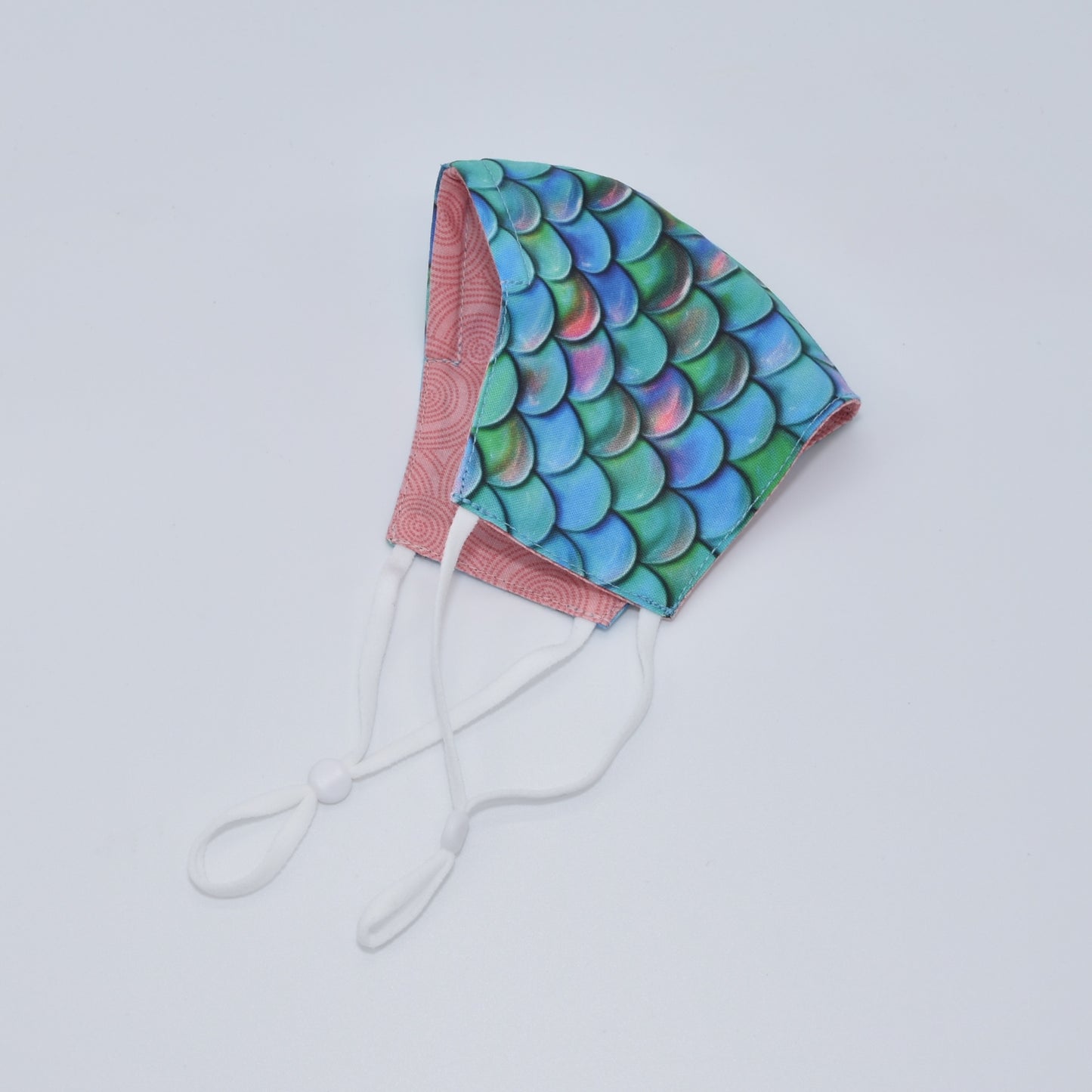 Shimmering Scales Print Reversible Face Mask