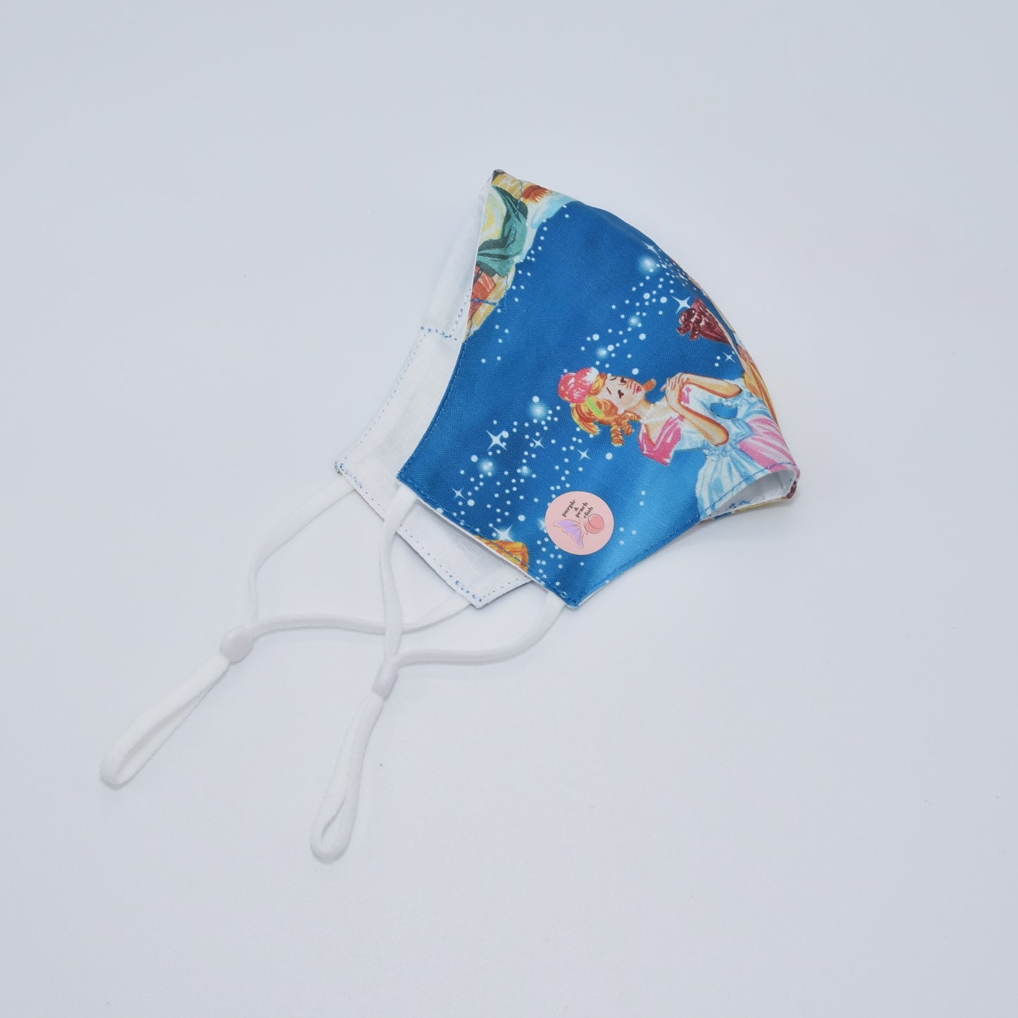 Cinderella Print Reversible Face Mask