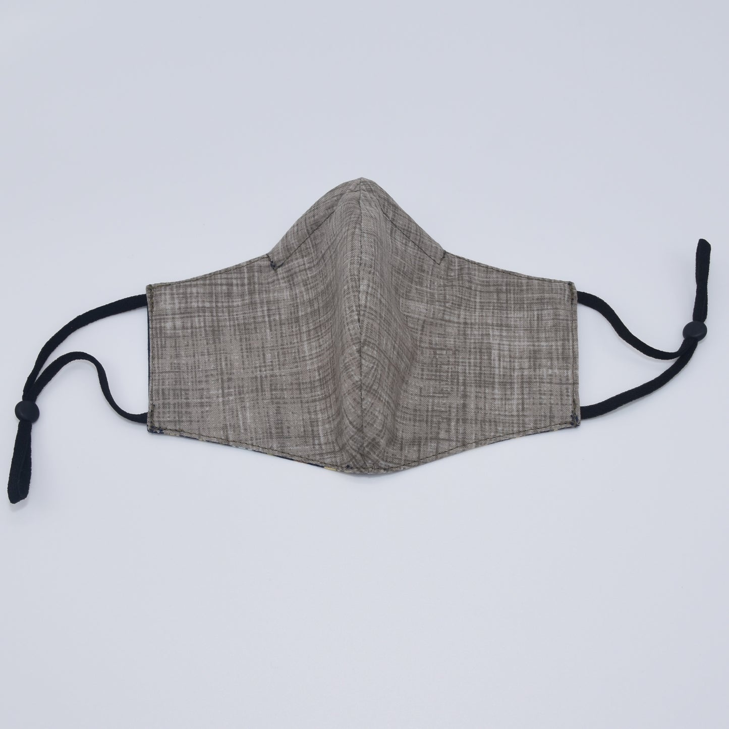 Colored Stripes on Navy Blue Print Reversible Face Mask