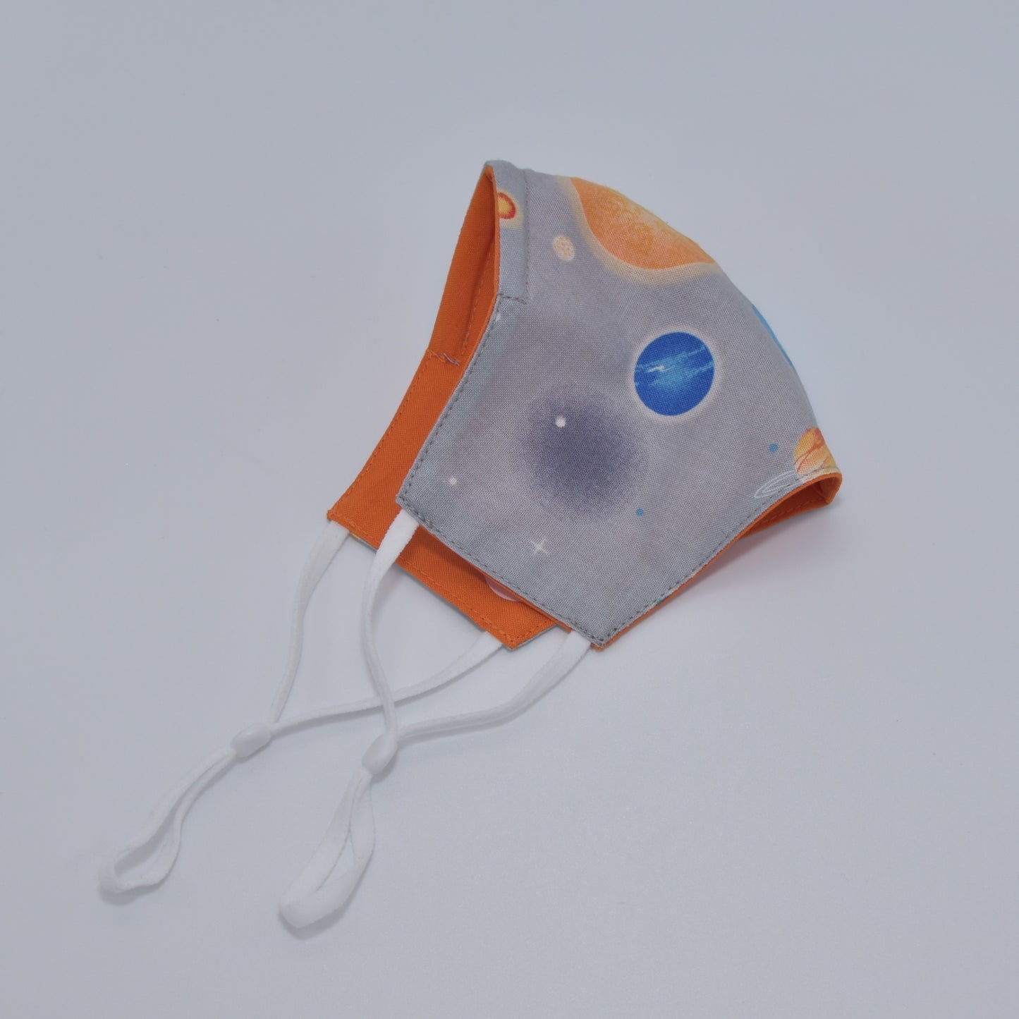 Gray Space Print Reversible Face Mask