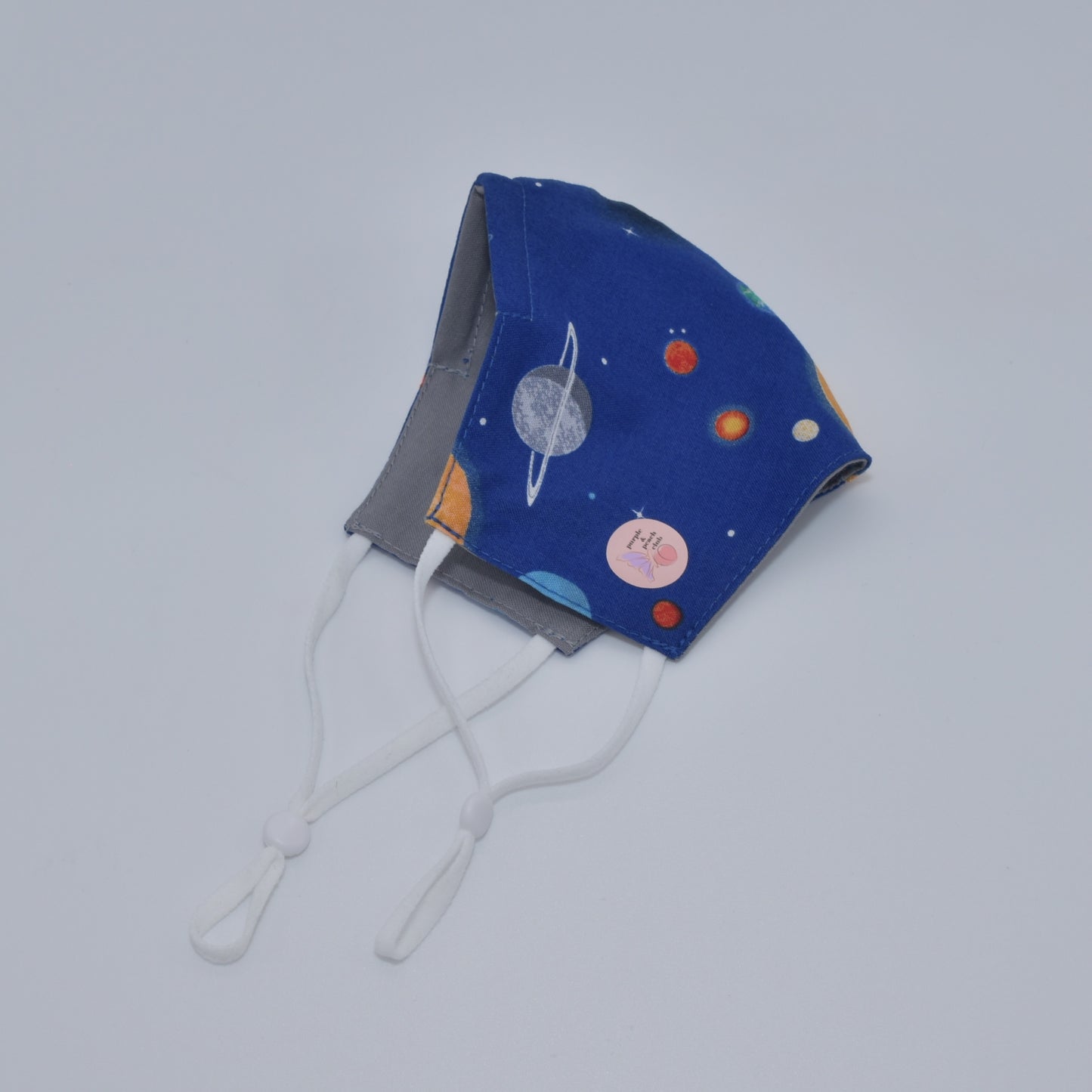 Blue Space Print Reversible Face Mask