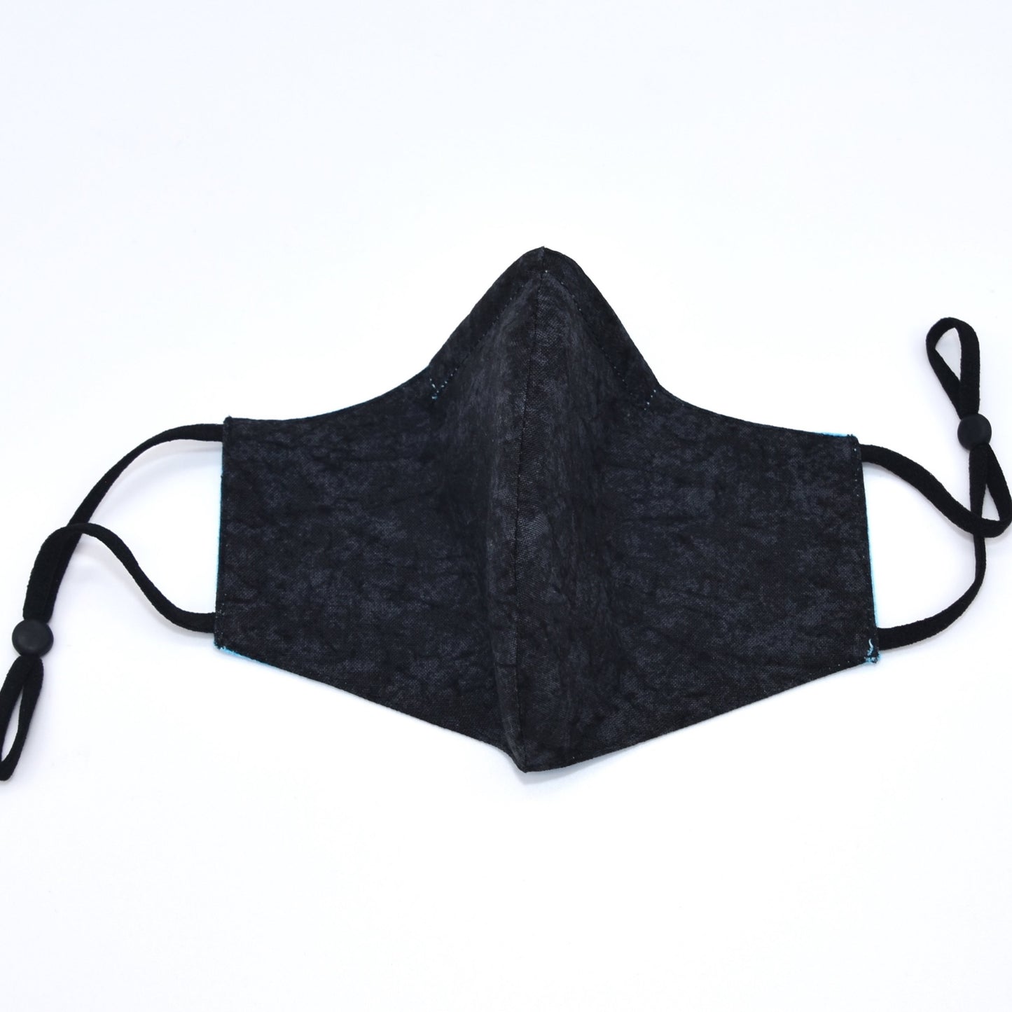 Aqua Distressed Print Reversible Face Mask