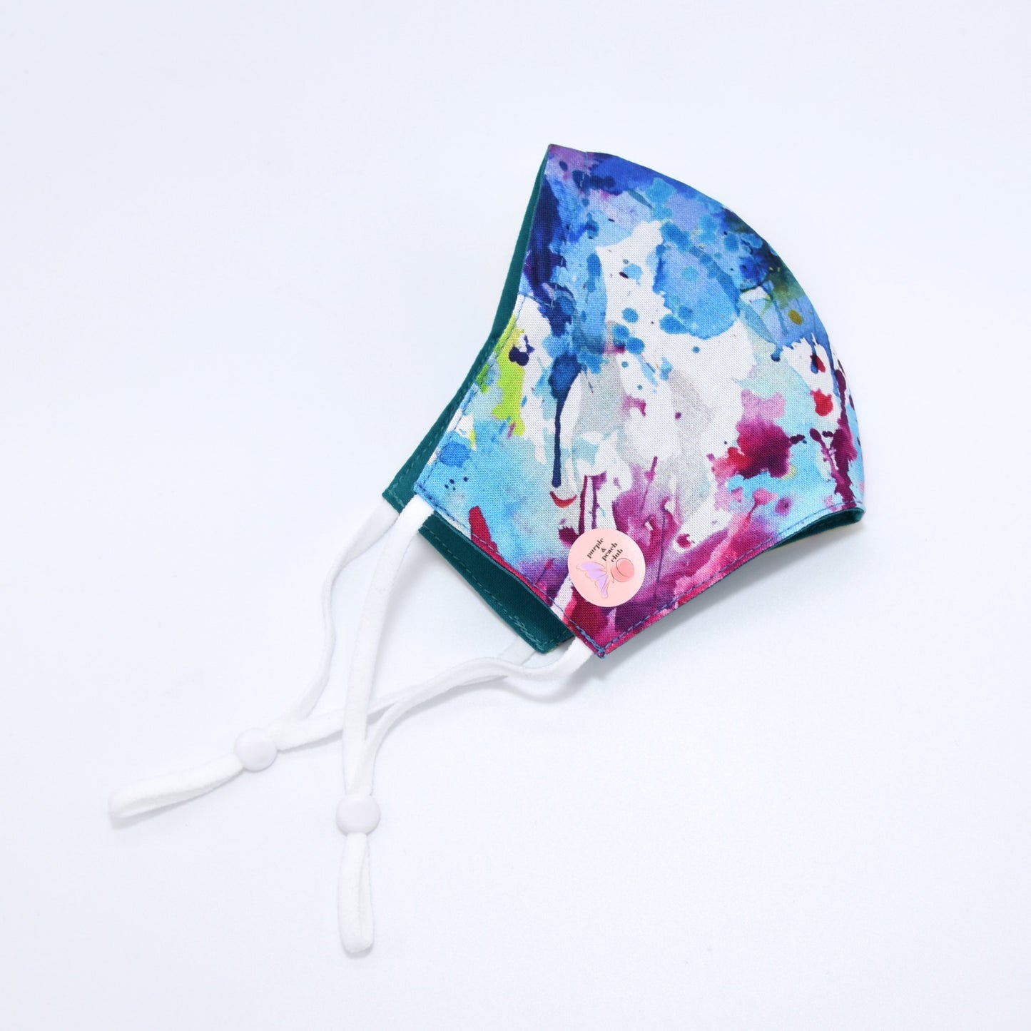 Paint Splatter Print Reversible Face Mask