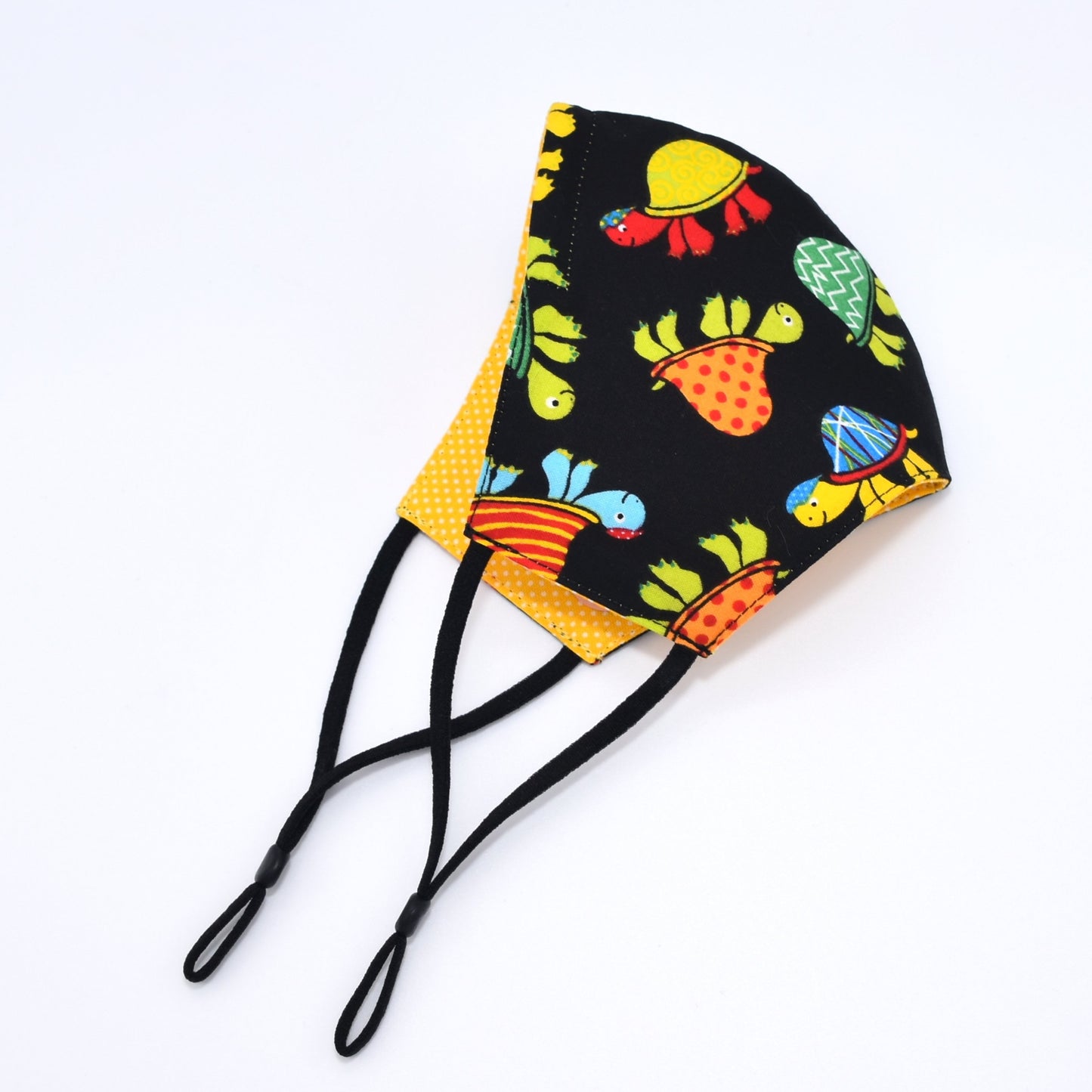 Multicolor Turtles Print Reversible Face Mask