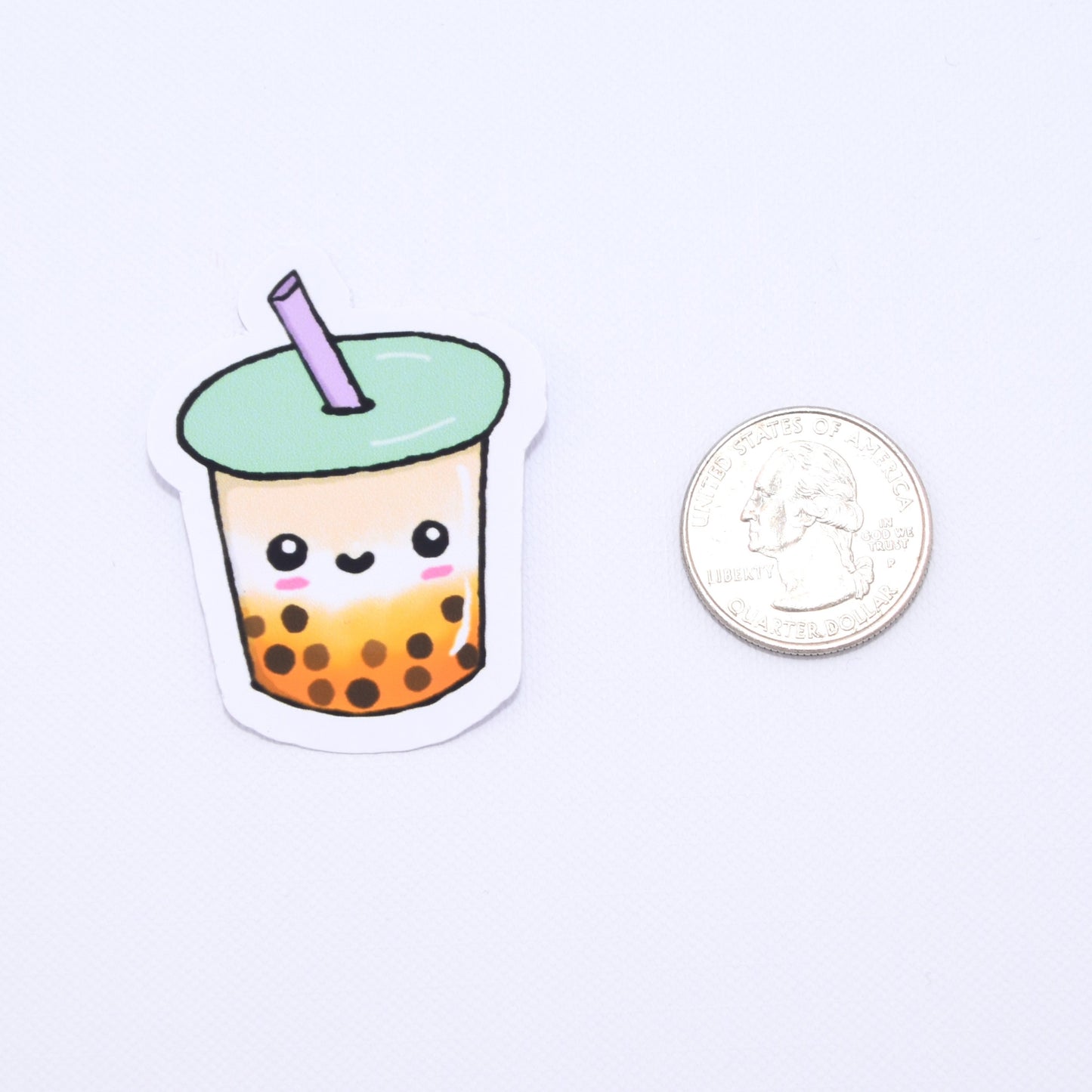 Cute Mango Boba Tea Sticker
