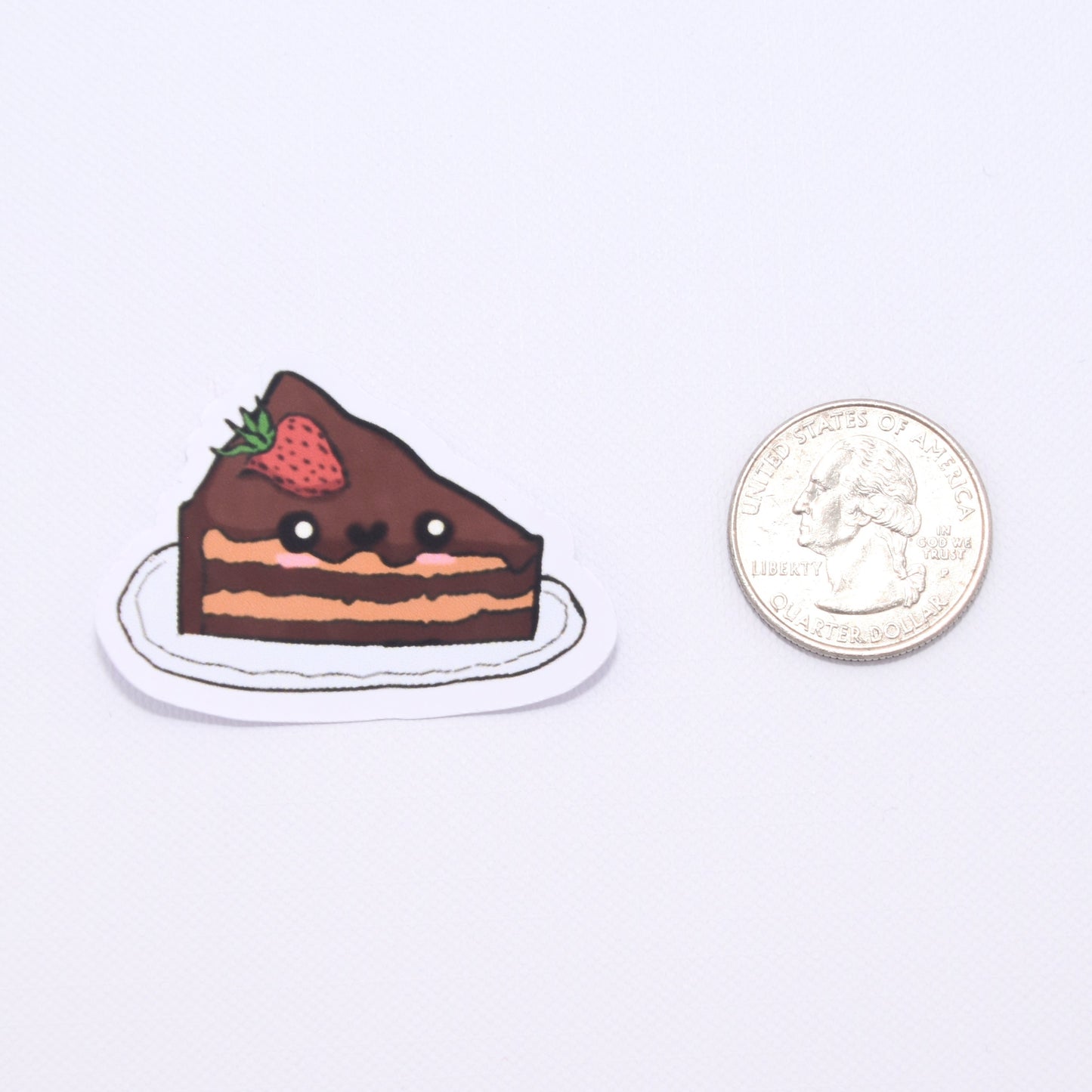 Cute Chocolate Cake Sticker