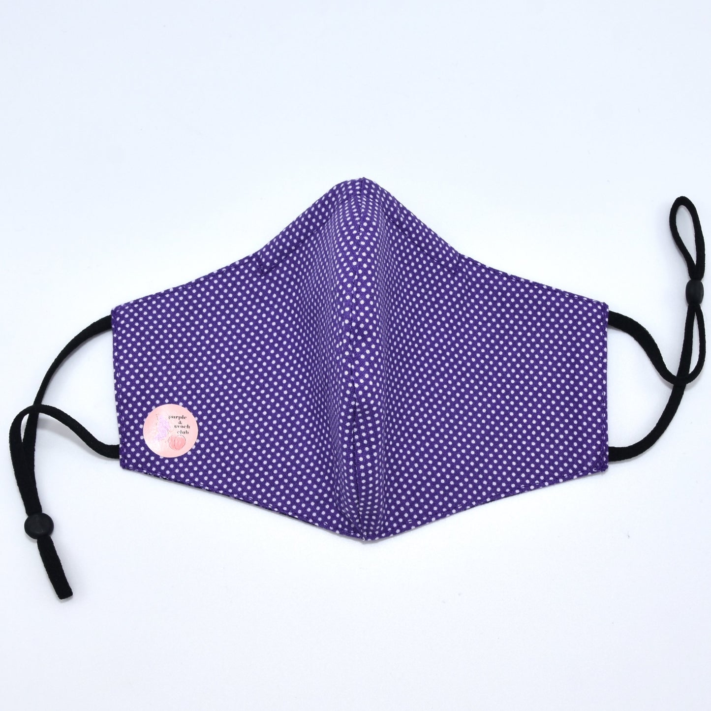 Purple Abstract Print Reversible Face Mask