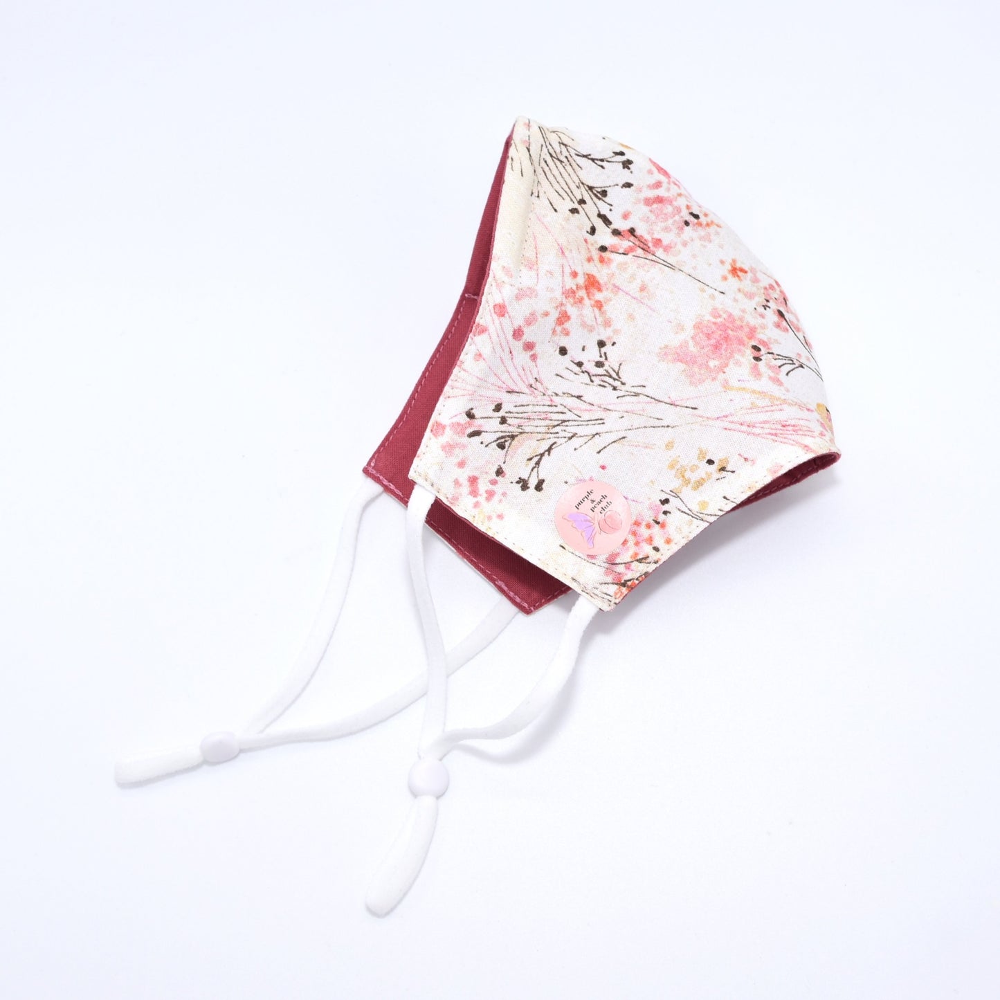 Cherry Blossoms Print Reversible Face Mask