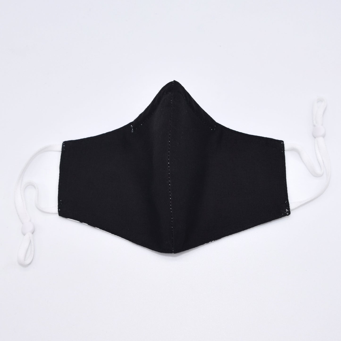 Mustache Print on White Reversible Face Mask