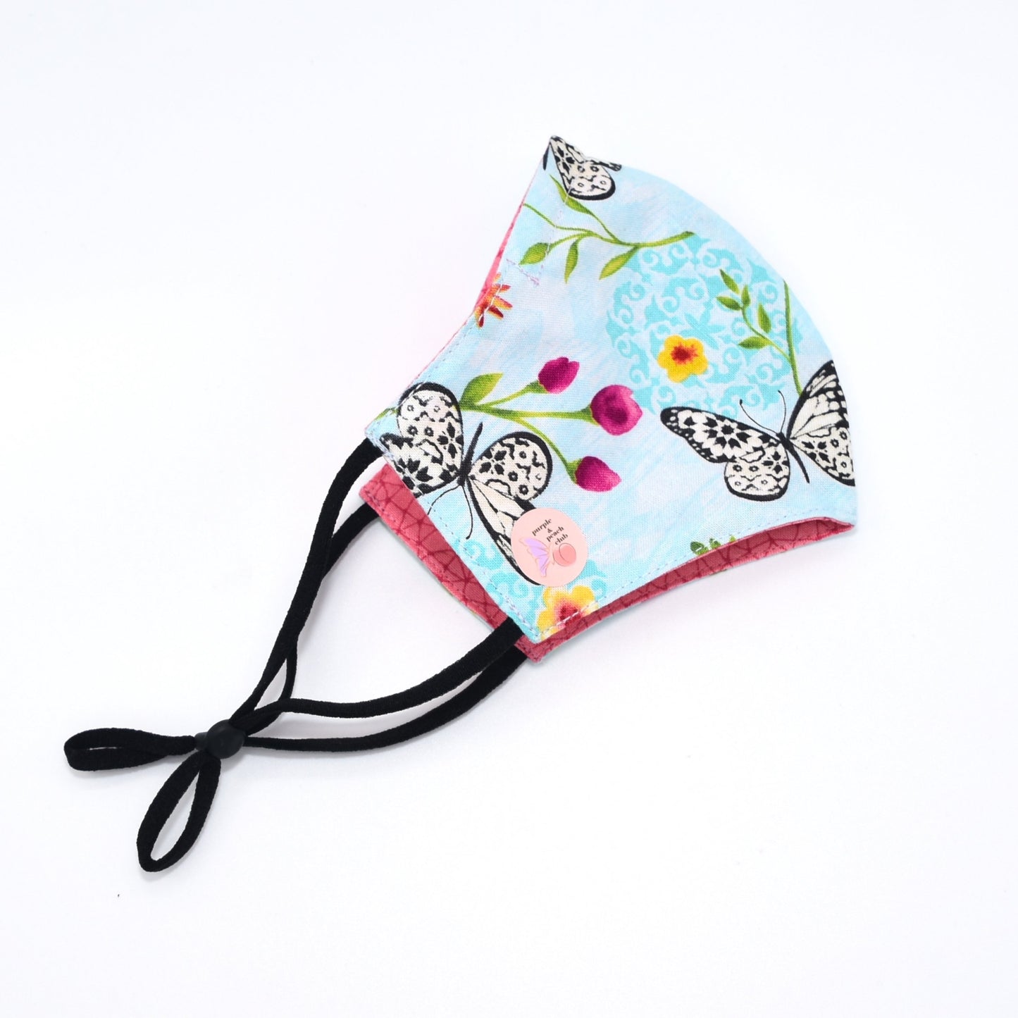 Butterfly Print Reversible Face Mask
