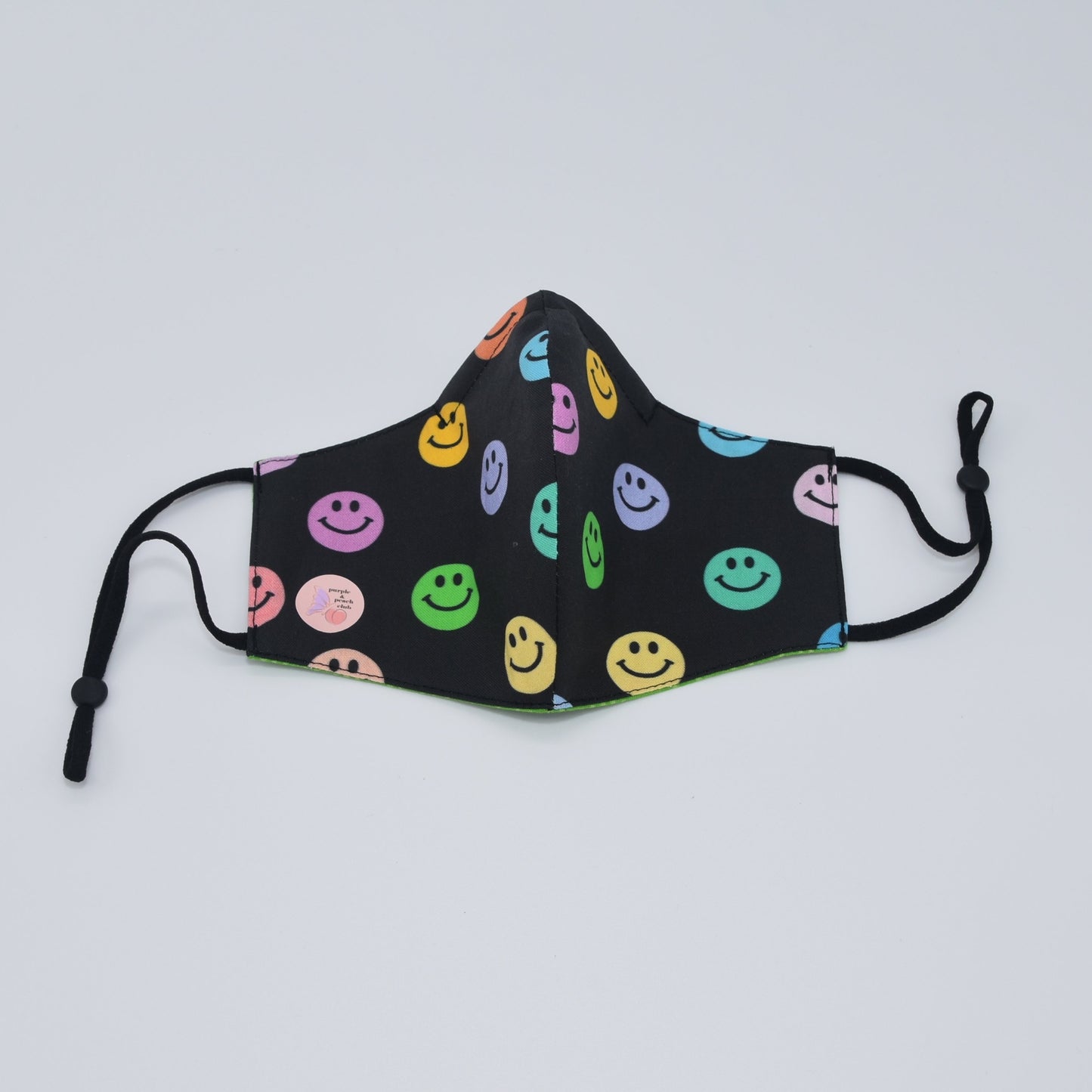 Happy Faces Print Reversible Face Mask