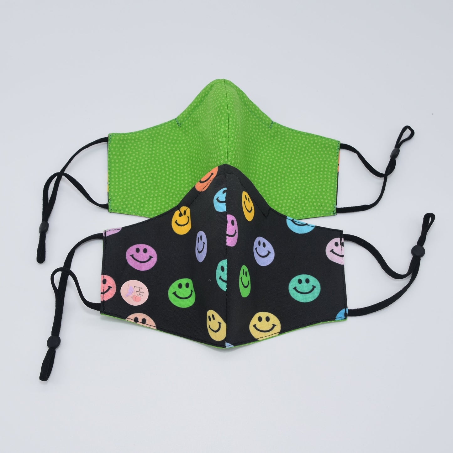 Happy Faces Print Reversible Face Mask
