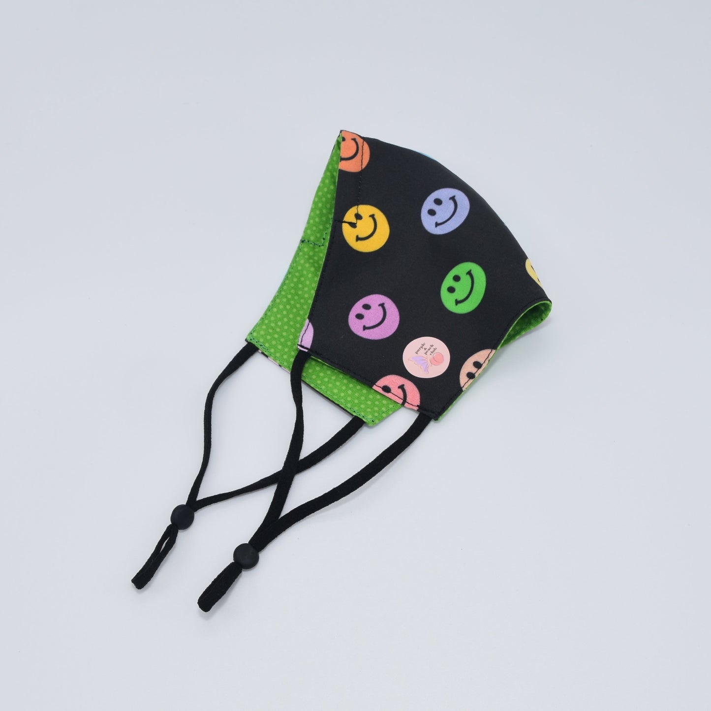 Happy Faces Print Reversible Face Mask