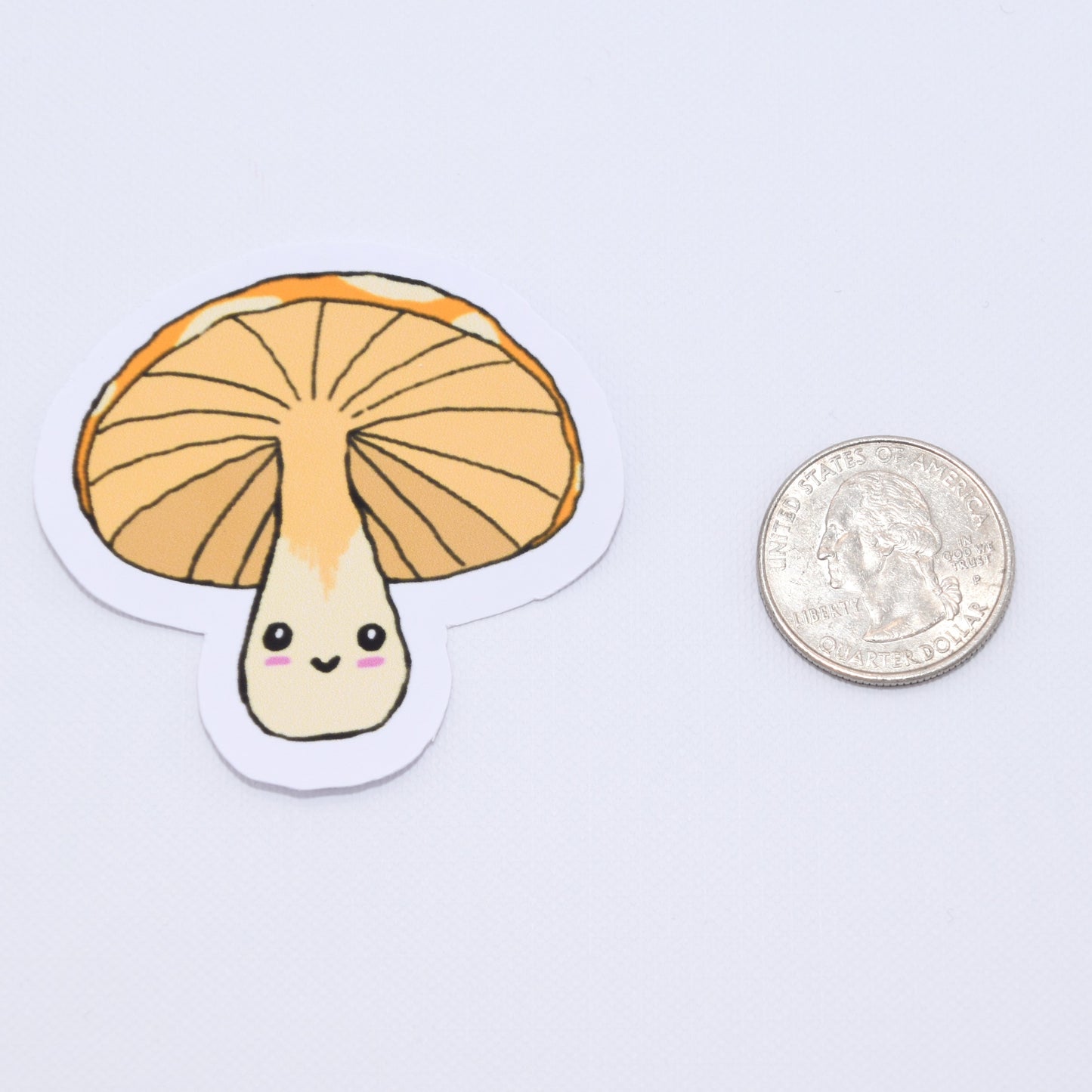 Cute Yellow Mushroom Sticker