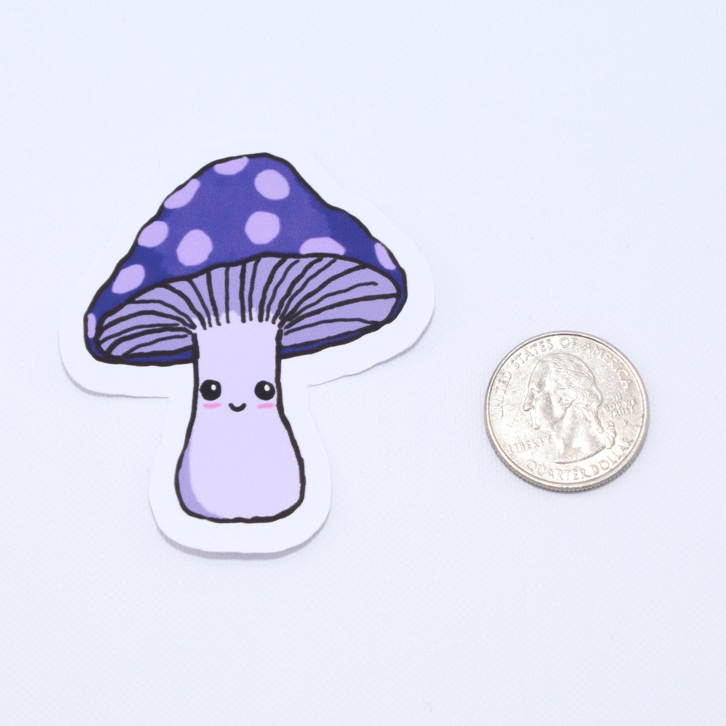 Cute Purple Mushroom Sticker