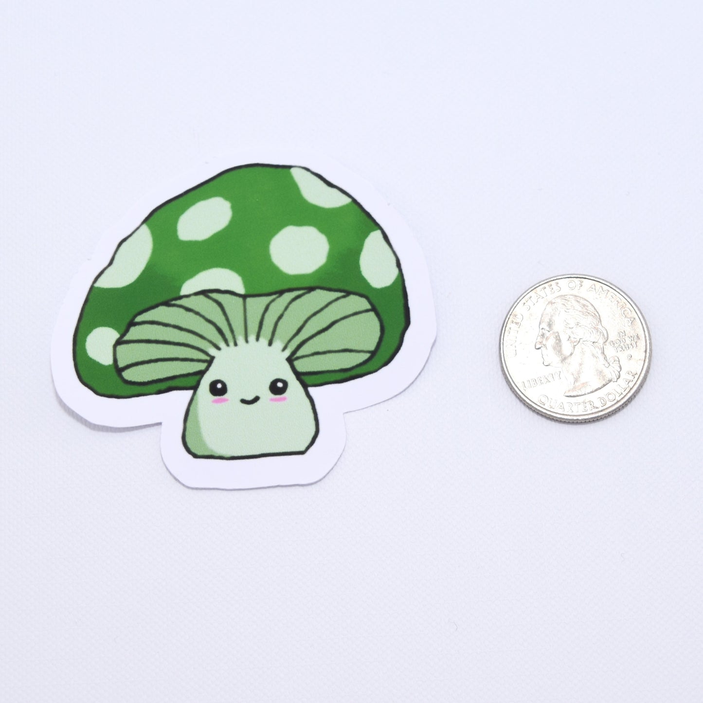 Cute Green Mushroom Sticker
