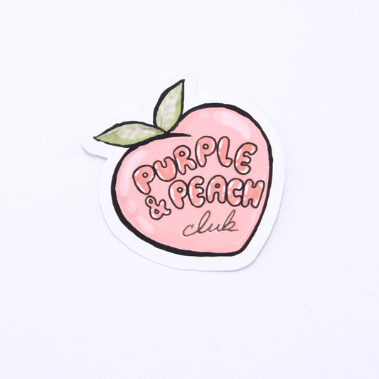 Purple & Peach Club Sticker