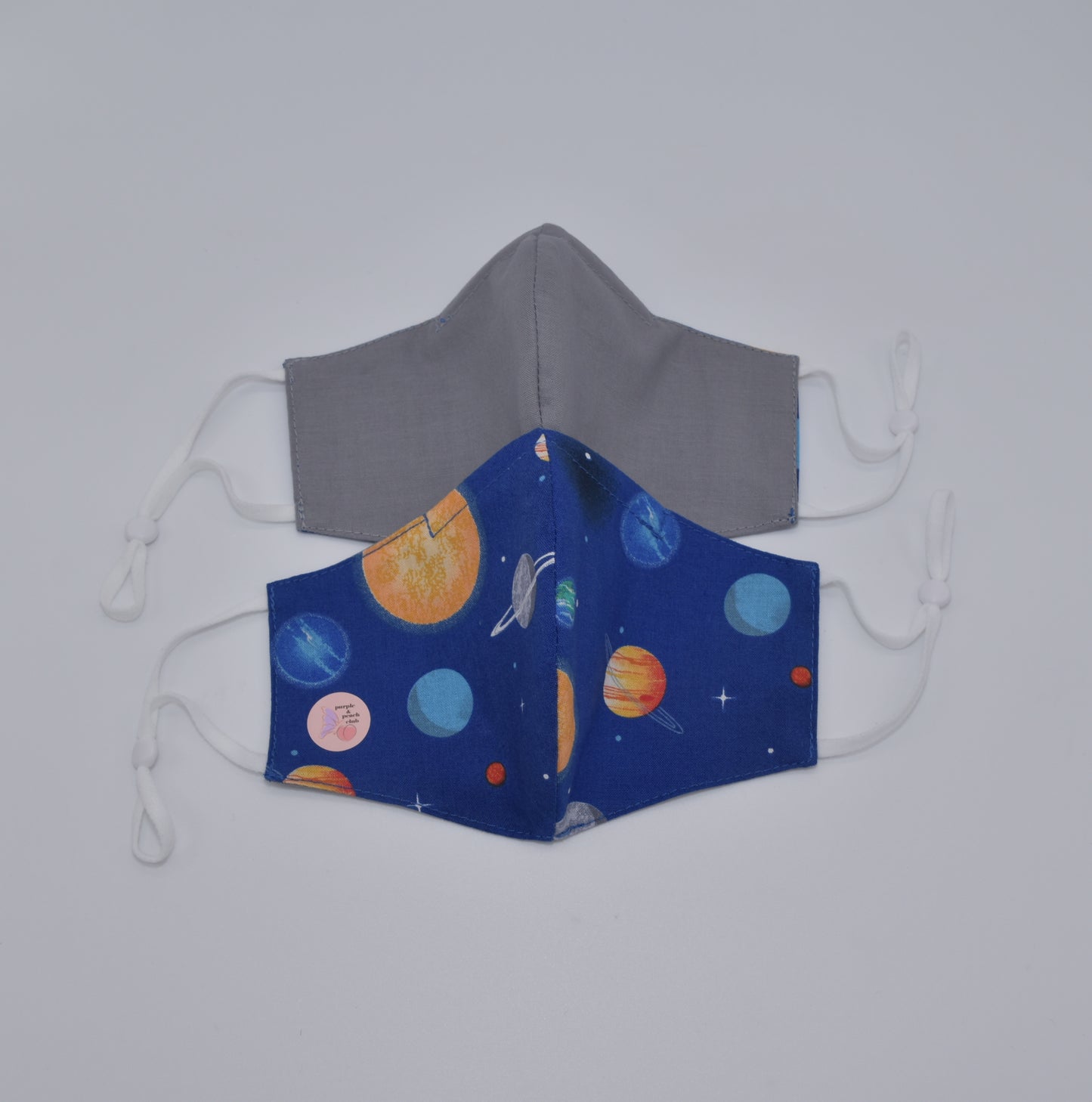 Blue Space Print Reversible Face Mask