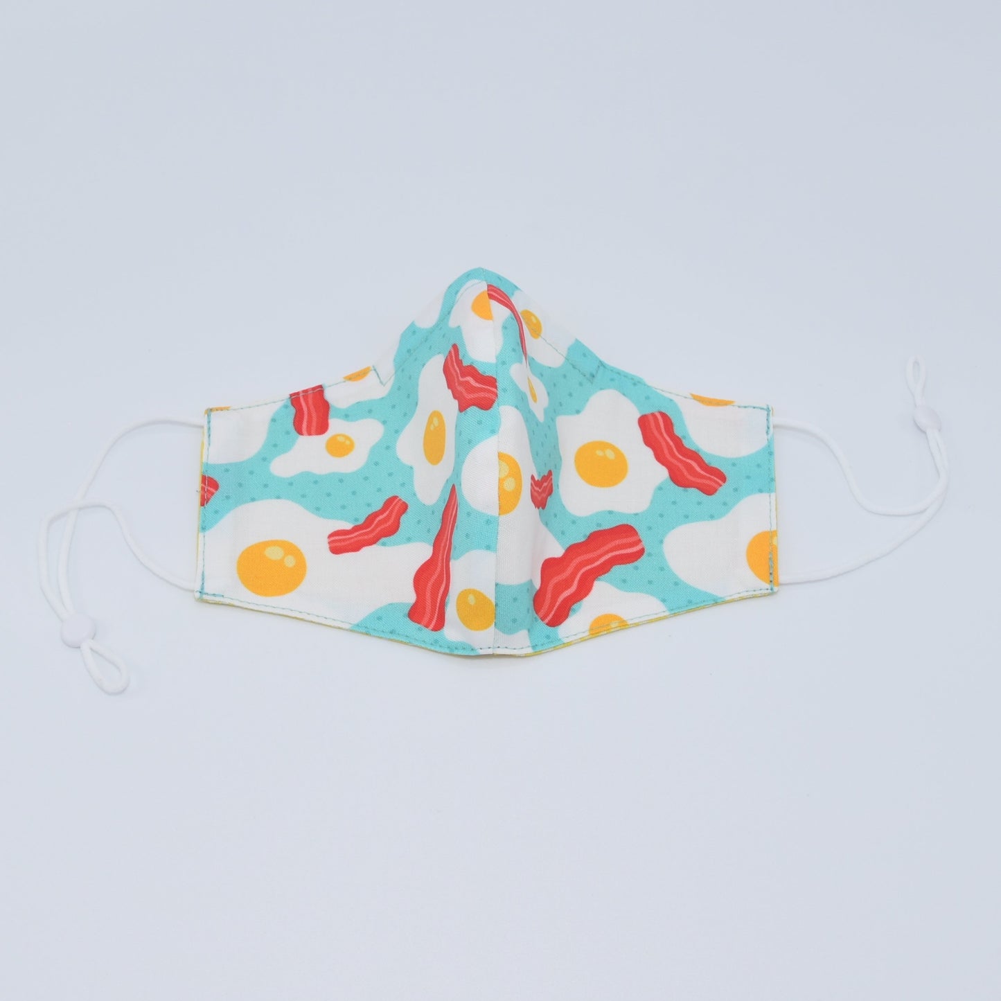 Eggs & Bacon Print Reversible Face Mask