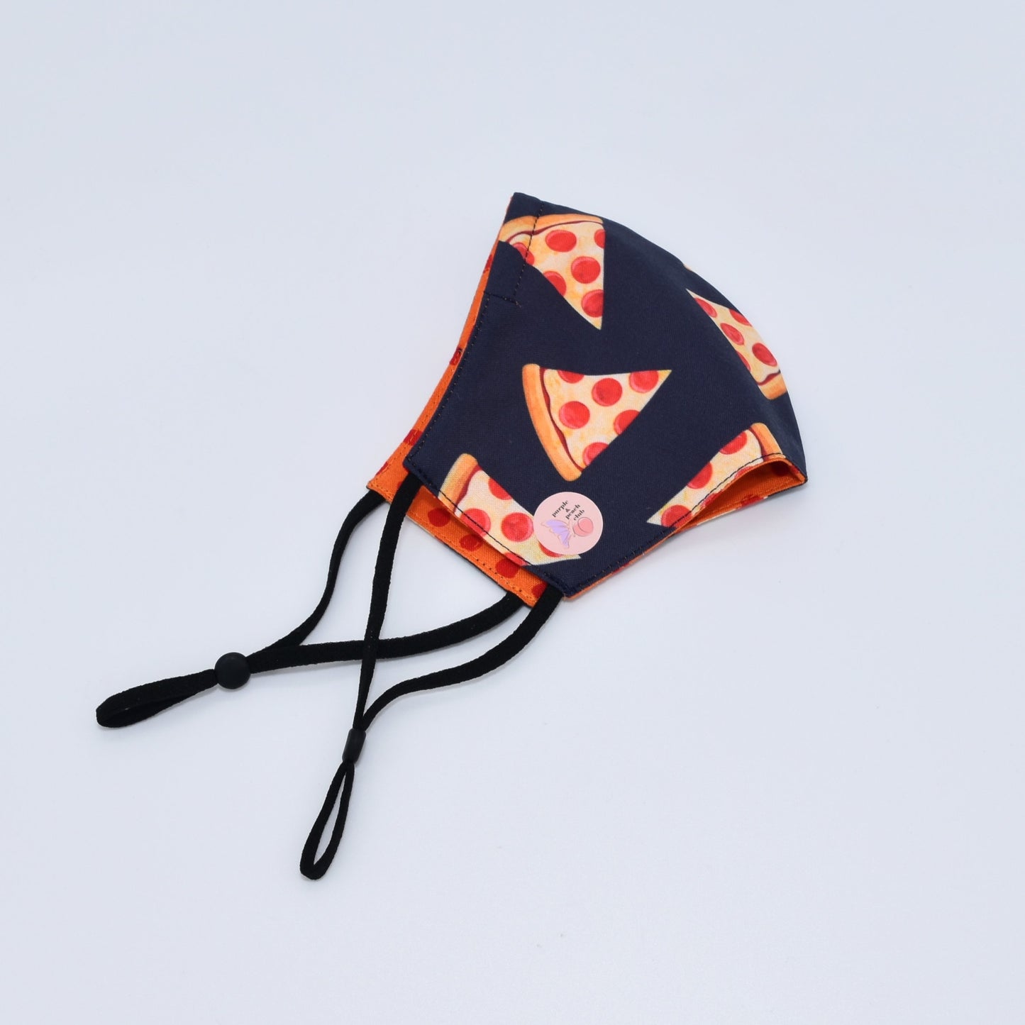 Pizza Print Reversible Face Mask