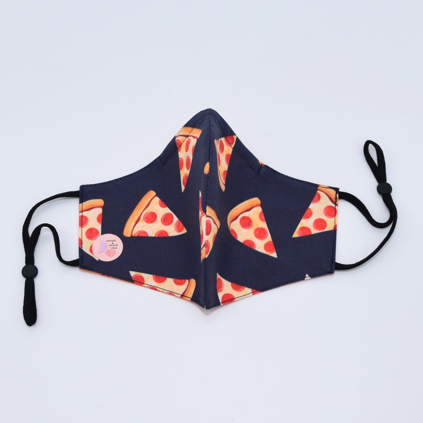 Pizza Print Reversible Face Mask