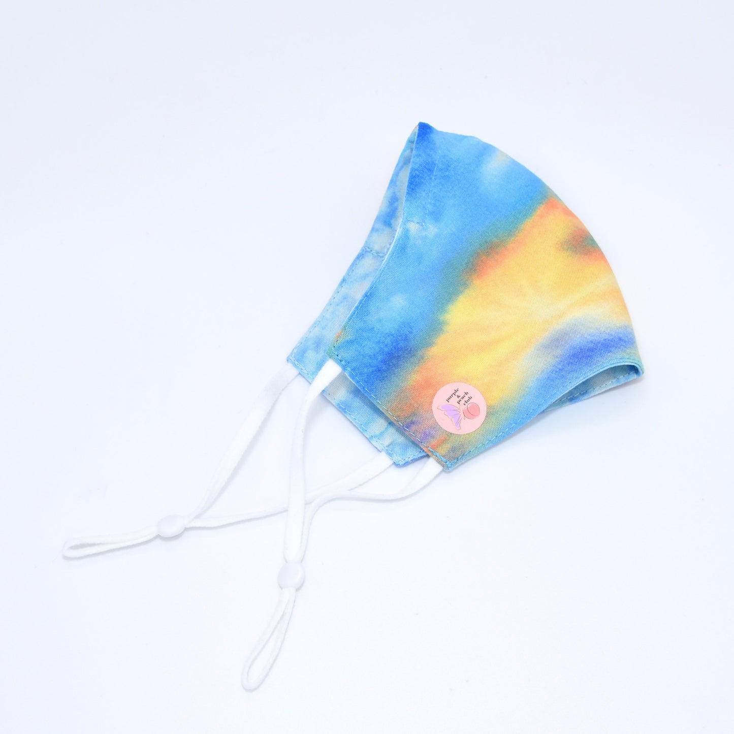 Watercolor Sunset and Blue Sky Reversible Face Mask