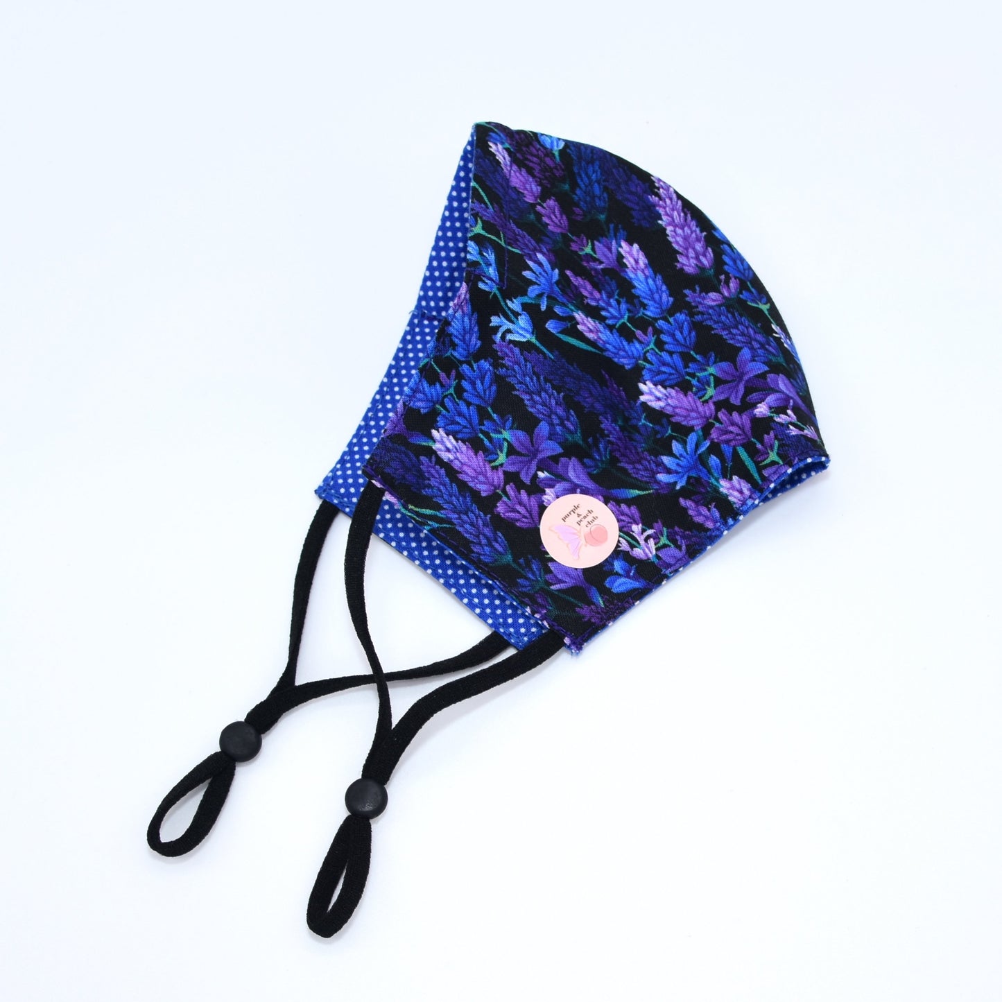 Lavender Print Reversible Face Mask