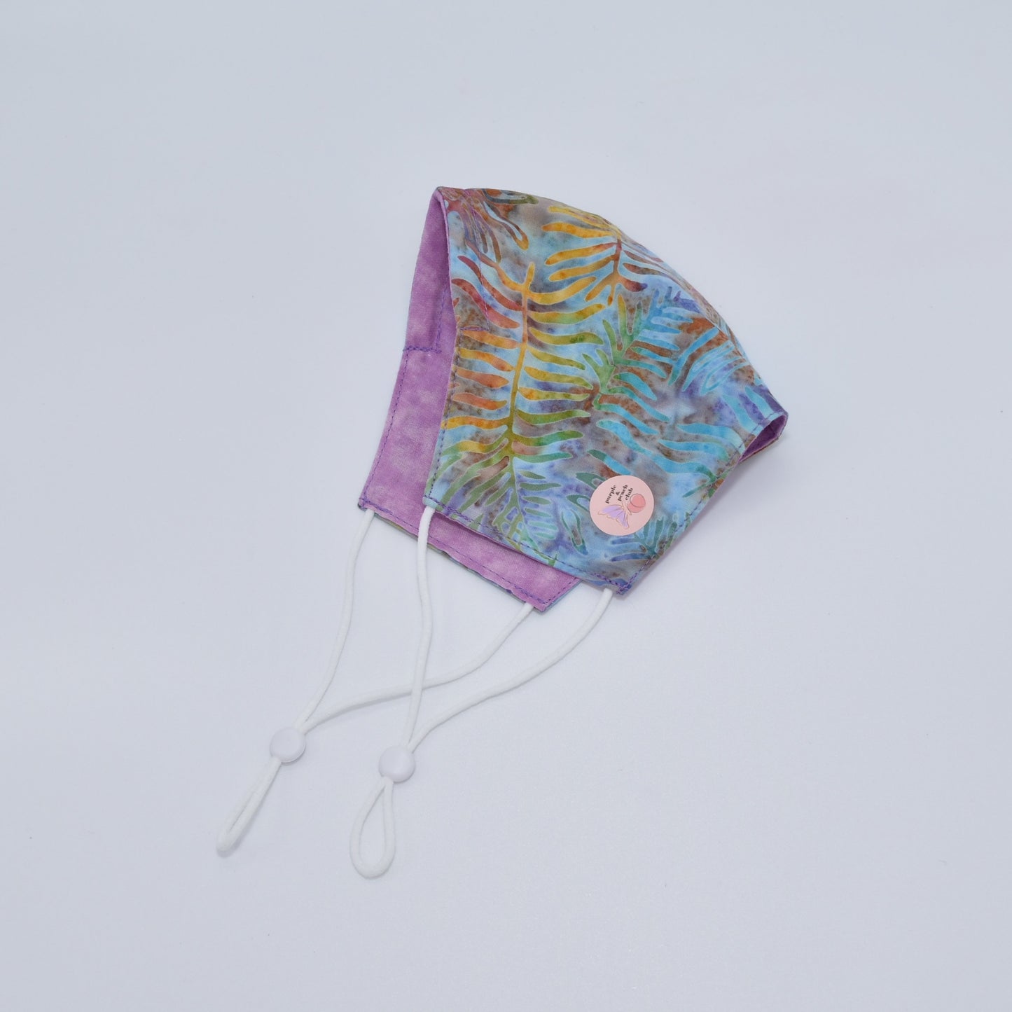 Leaf Tie-Dye Print Reversible Face Mask