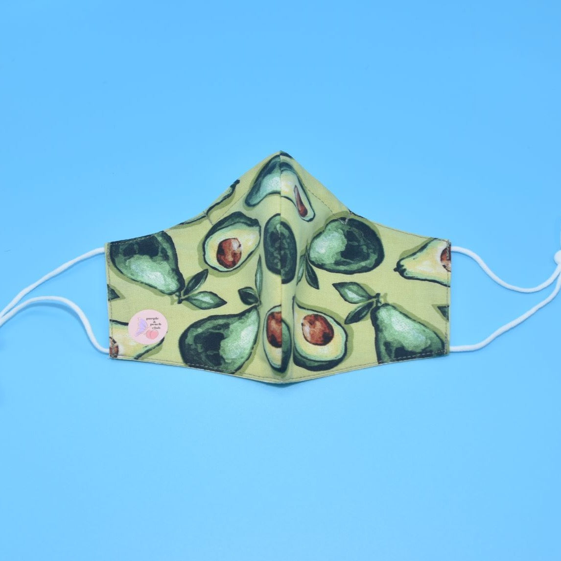 Avocado Print Reversible Face Mask
