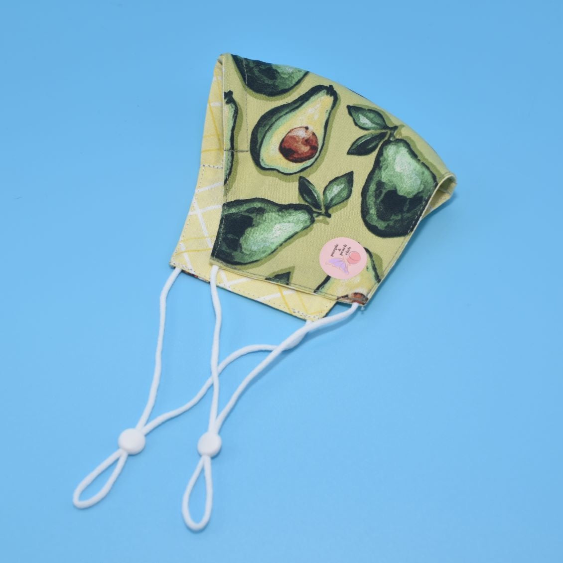 Avocado Print Reversible Face Mask