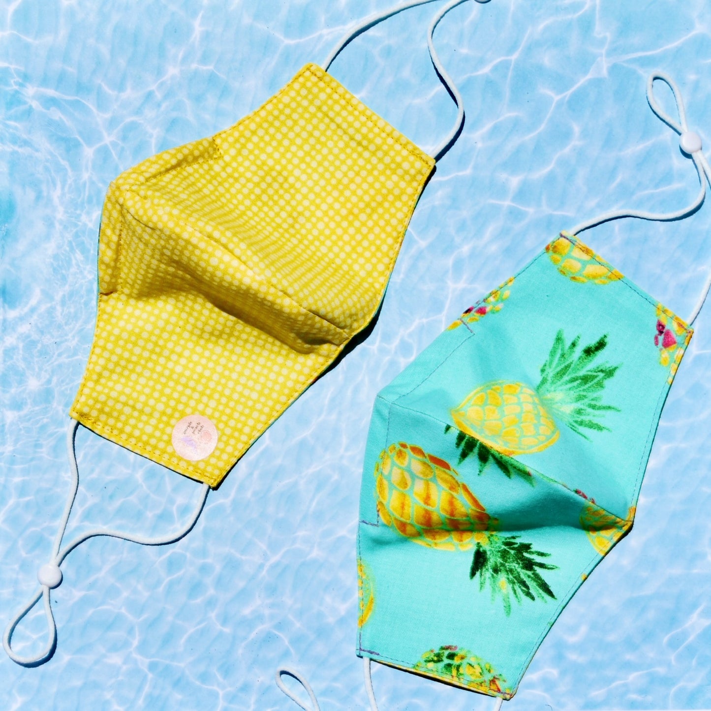 Pineapple Print Reversible Face Mask