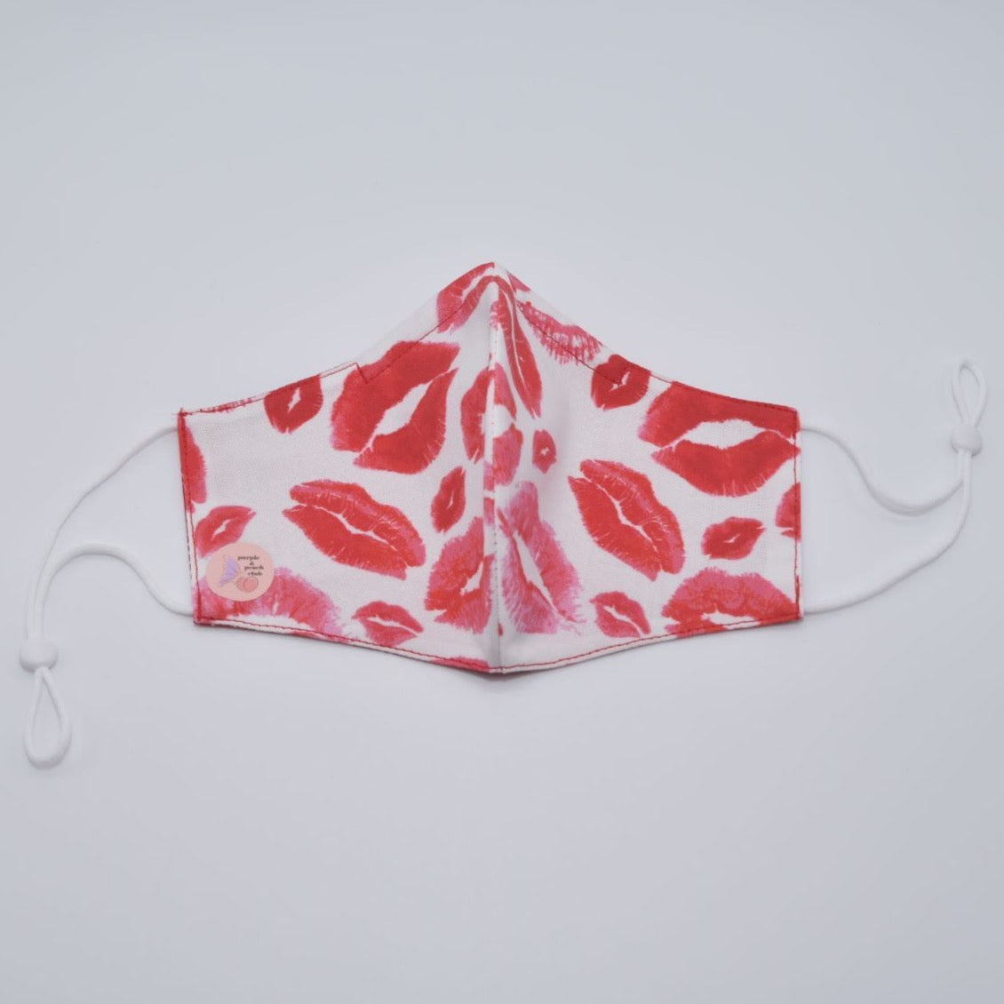 Lipstick Print Reversible Face Mask
