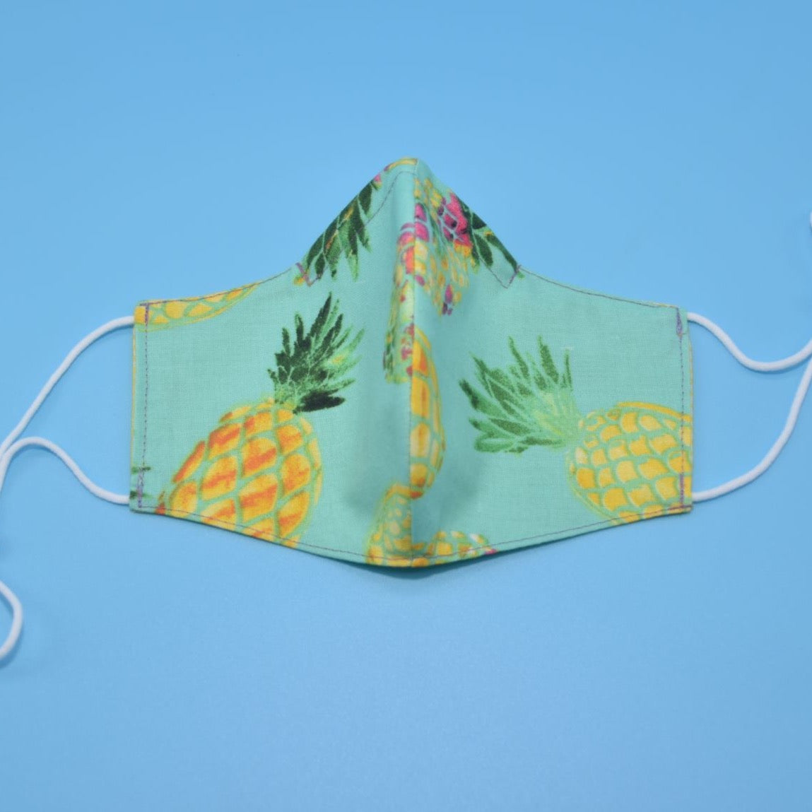 Pineapple Print Reversible Face Mask