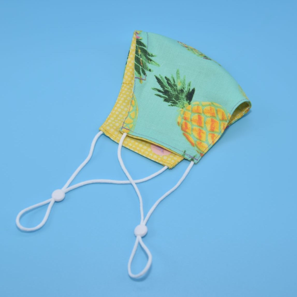 Pineapple Print Reversible Face Mask