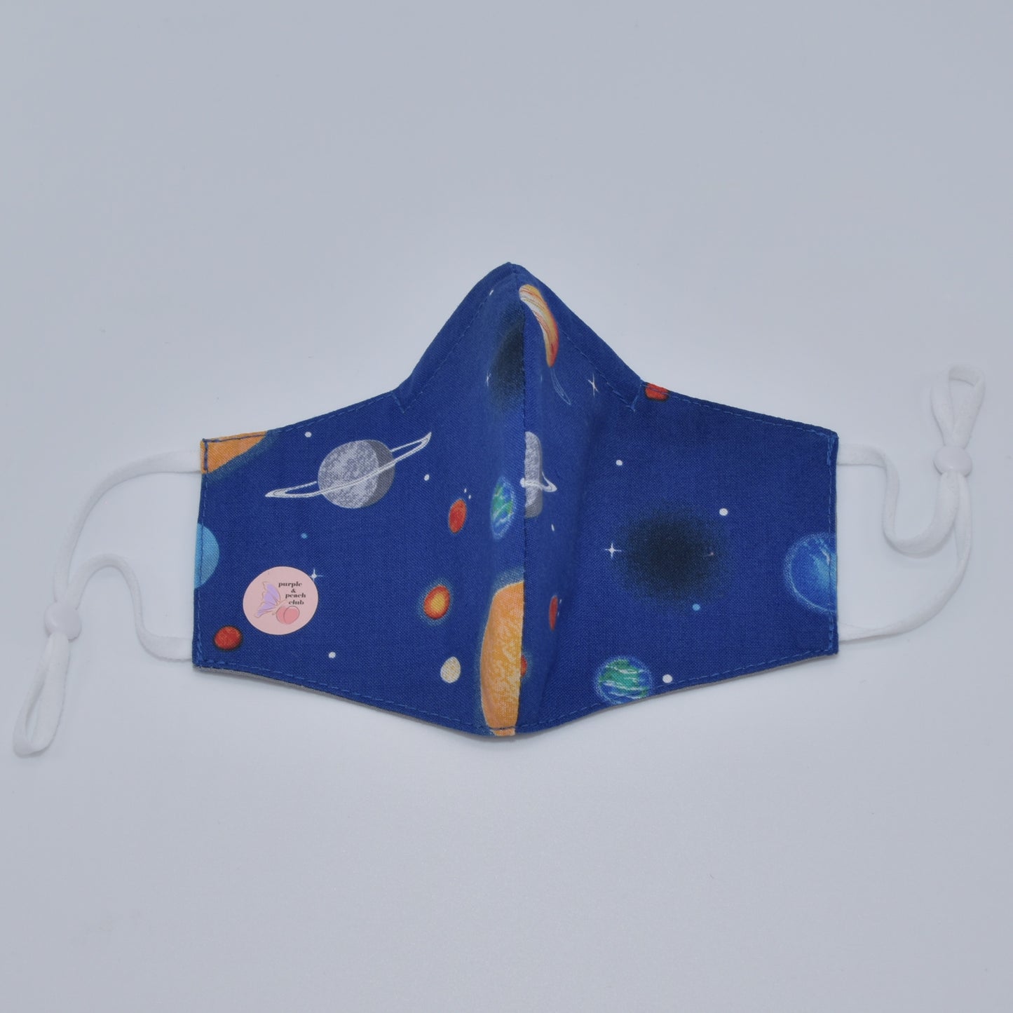 Blue Space Print Reversible Face Mask