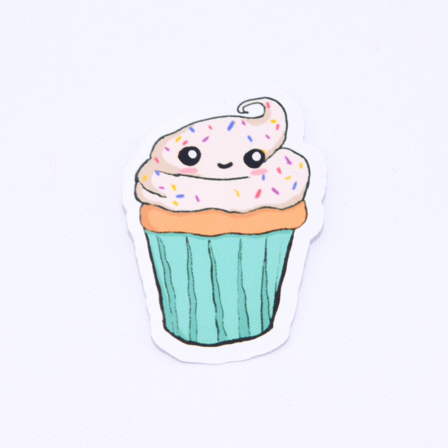 cute cupcake die cut sticker