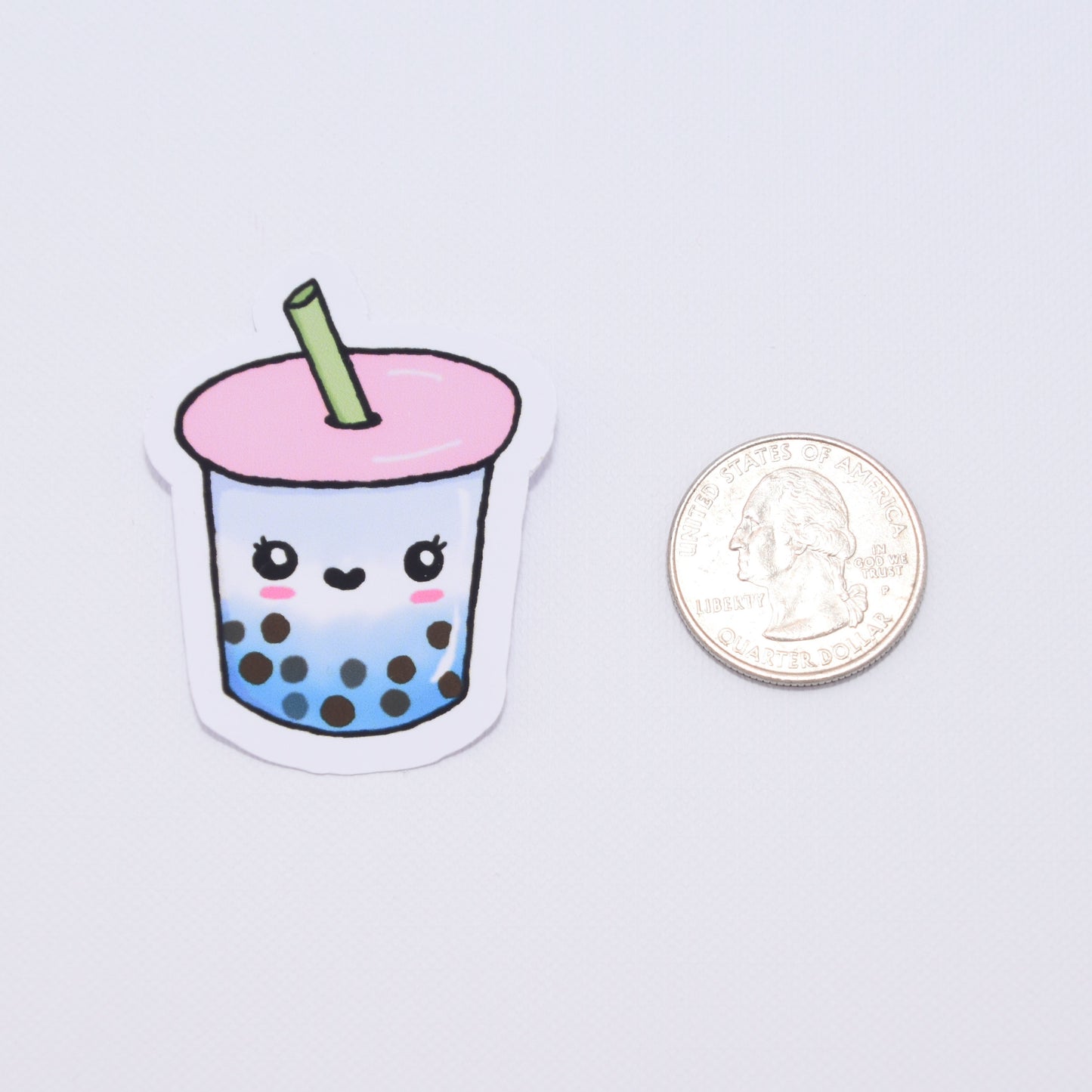 Cute Blue Boba Tea Sticker