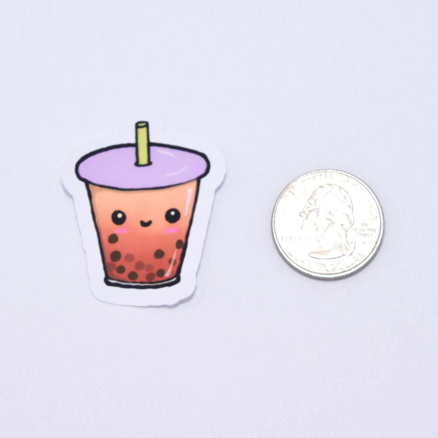 Cute Strawberry Boba Tea Sticker