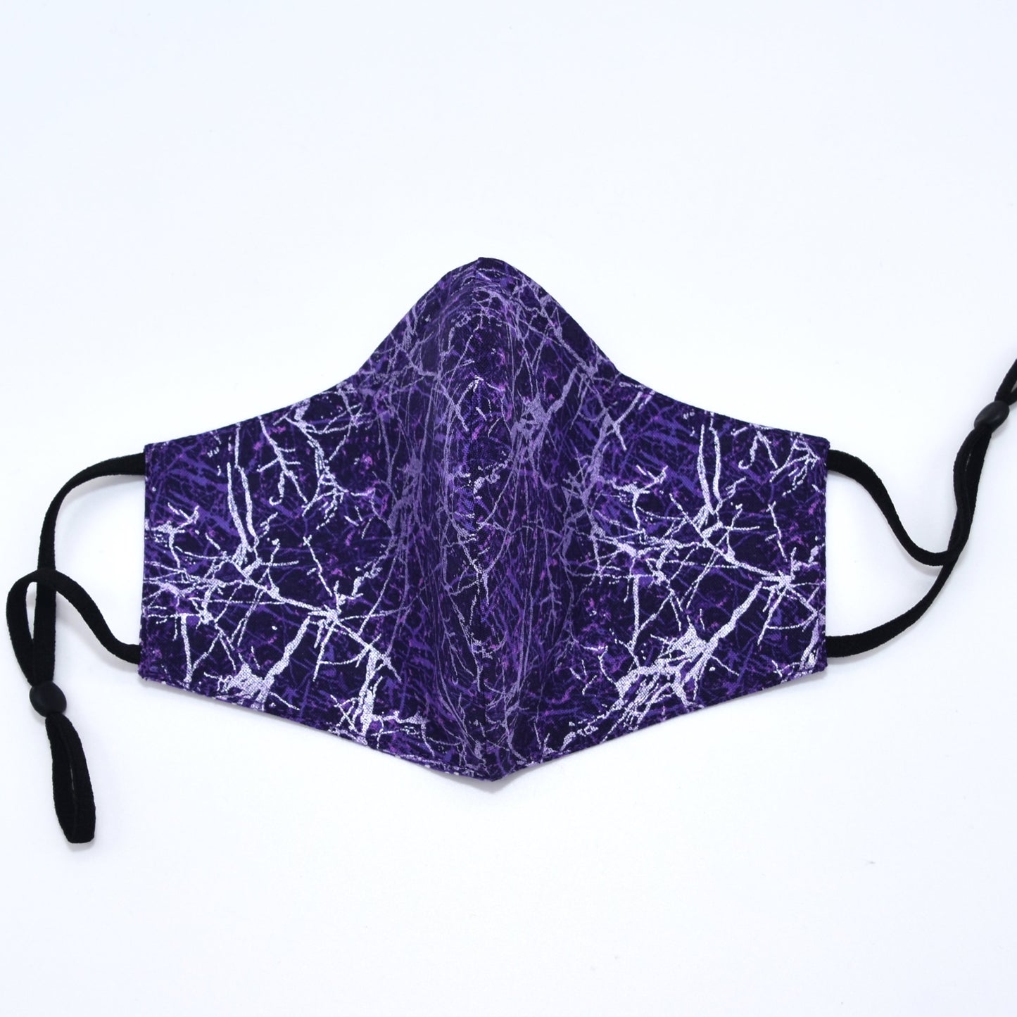 Purple Abstract Print Reversible Face Mask