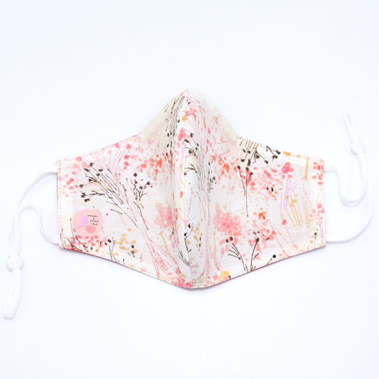 Cherry Blossoms Print Reversible Face Mask