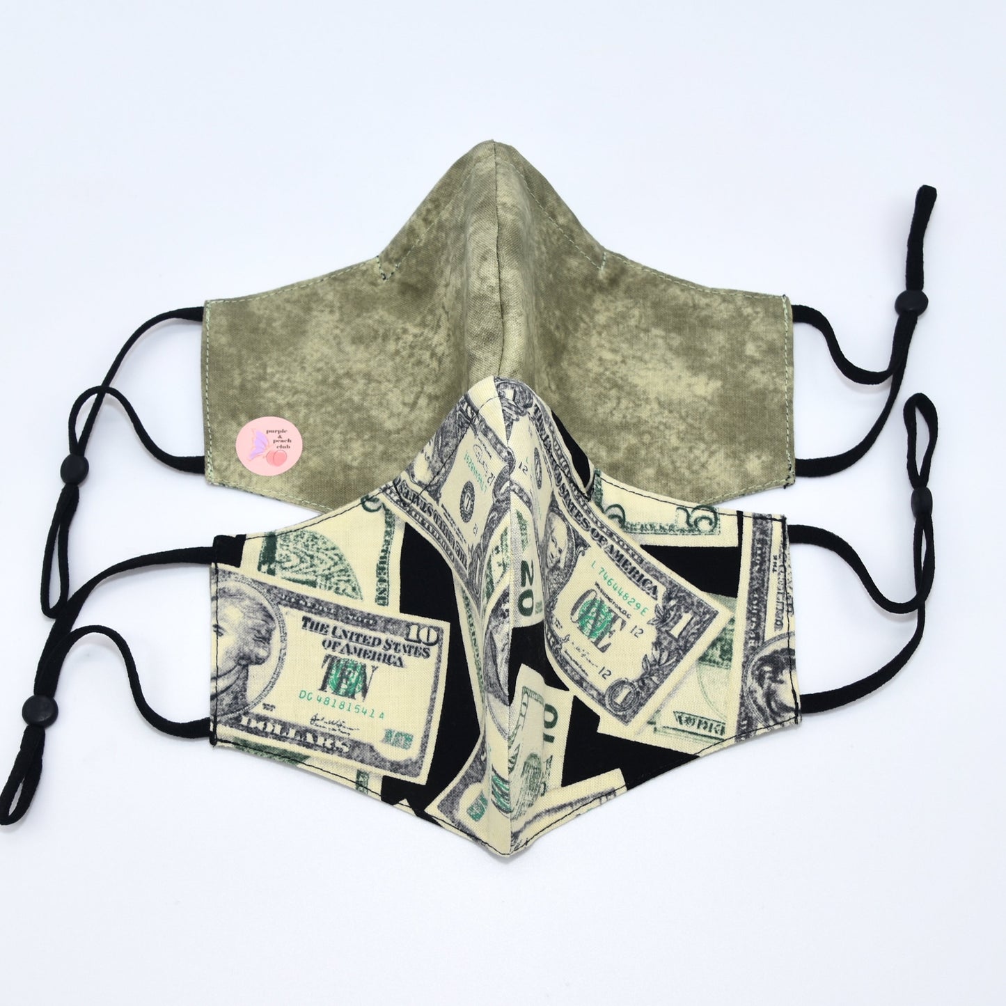 Dollar Bills Print Reversible Face Mask