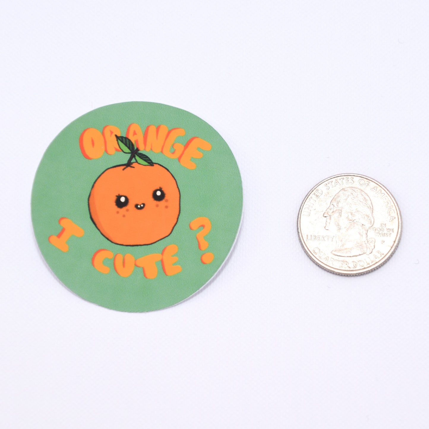 "Orange I Cute?" Sticker