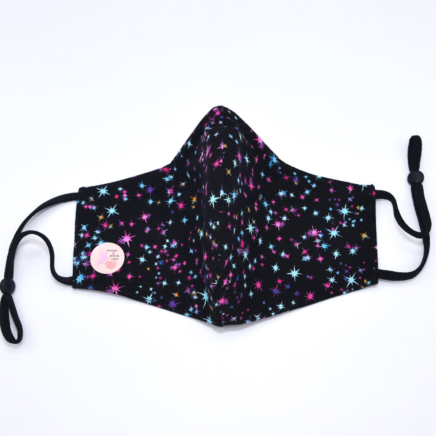 Colorful Stars Print Reversible Face Mask
