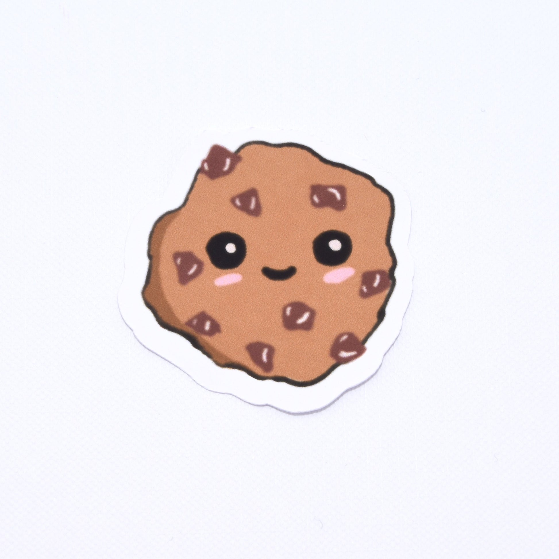 cute chocolate chip cookie die cut sticker